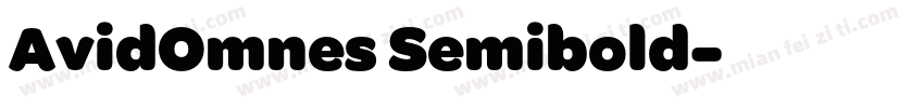 AvidOmnes Semibold字体转换